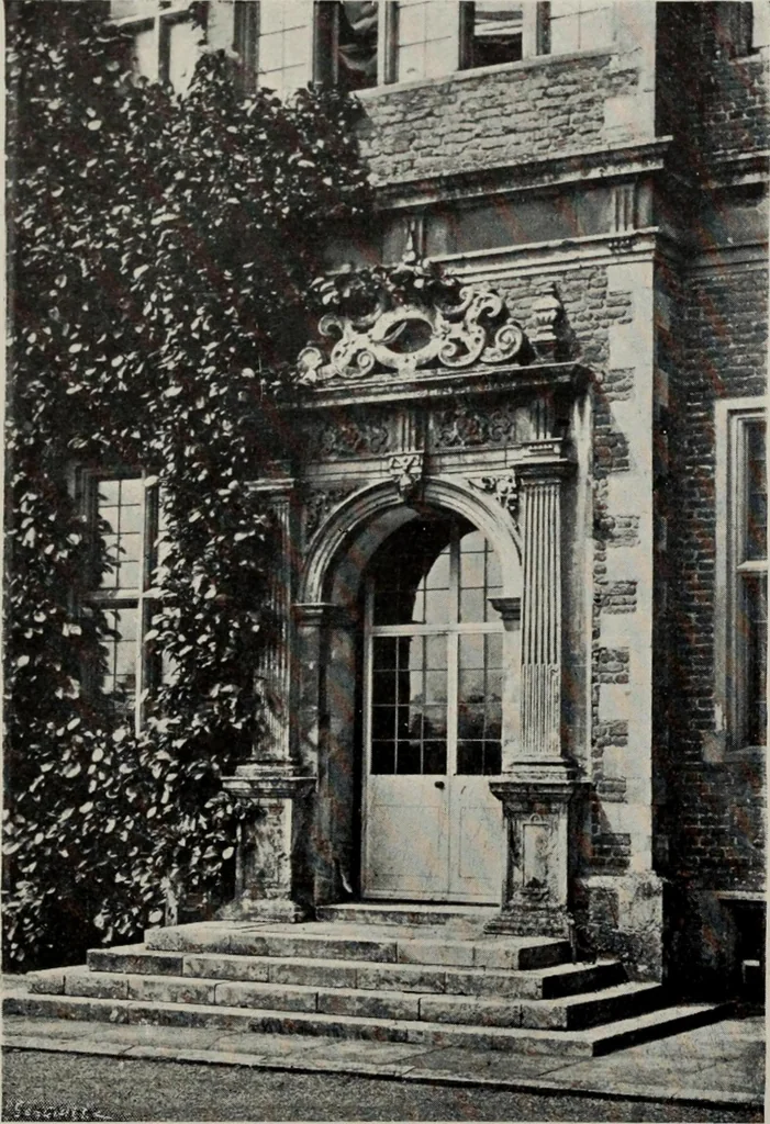 An illustration from Early renaissance architecture in England; a historical and descriptive account of the Tudor, Elizabethan, and Jacobean periods, 1500-1625, for the use of students and others, 1914, leaf 134