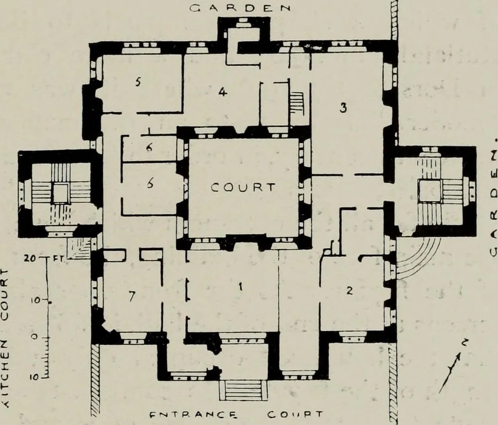 An illustration from Early renaissance architecture in England; a historical and descriptive account of the Tudor, Elizabethan, and Jacobean periods, 1500-1625, for the use of students and others, 1914, leaf 137