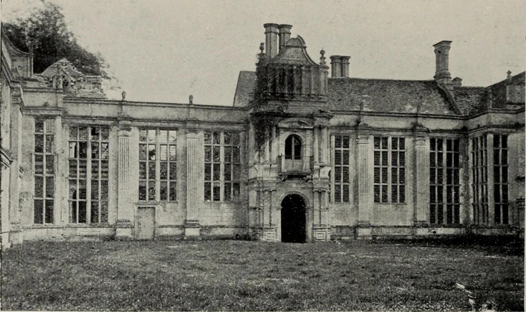 An illustration from Early renaissance architecture in England; a historical and descriptive account of the Tudor, Elizabethan, and Jacobean periods, 1500-1625, for the use of students and others, 1914, leaf 144