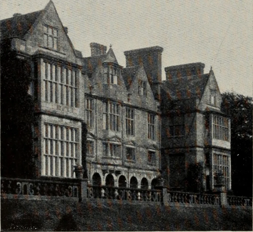 An illustration from Early renaissance architecture in England; a historical and descriptive account of the Tudor, Elizabethan, and Jacobean periods, 1500-1625, for the use of students and others, 1914, leaf 154