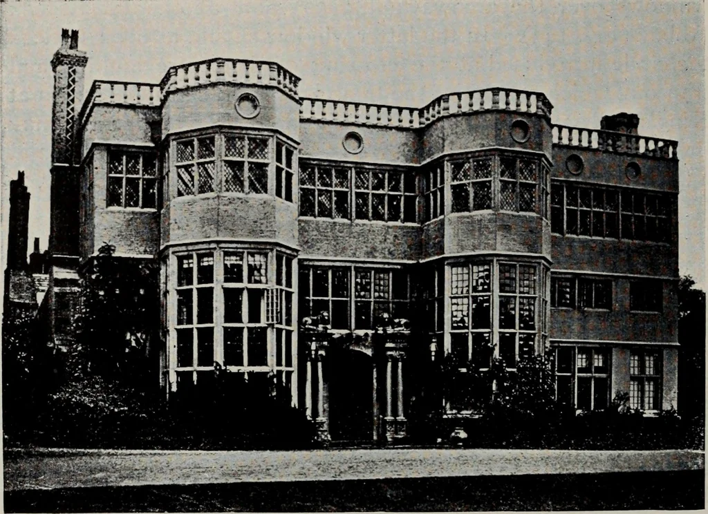 An illustration from Early renaissance architecture in England; a historical and descriptive account of the Tudor, Elizabethan, and Jacobean periods, 1500-1625, for the use of students and others, 1914, leaf 164