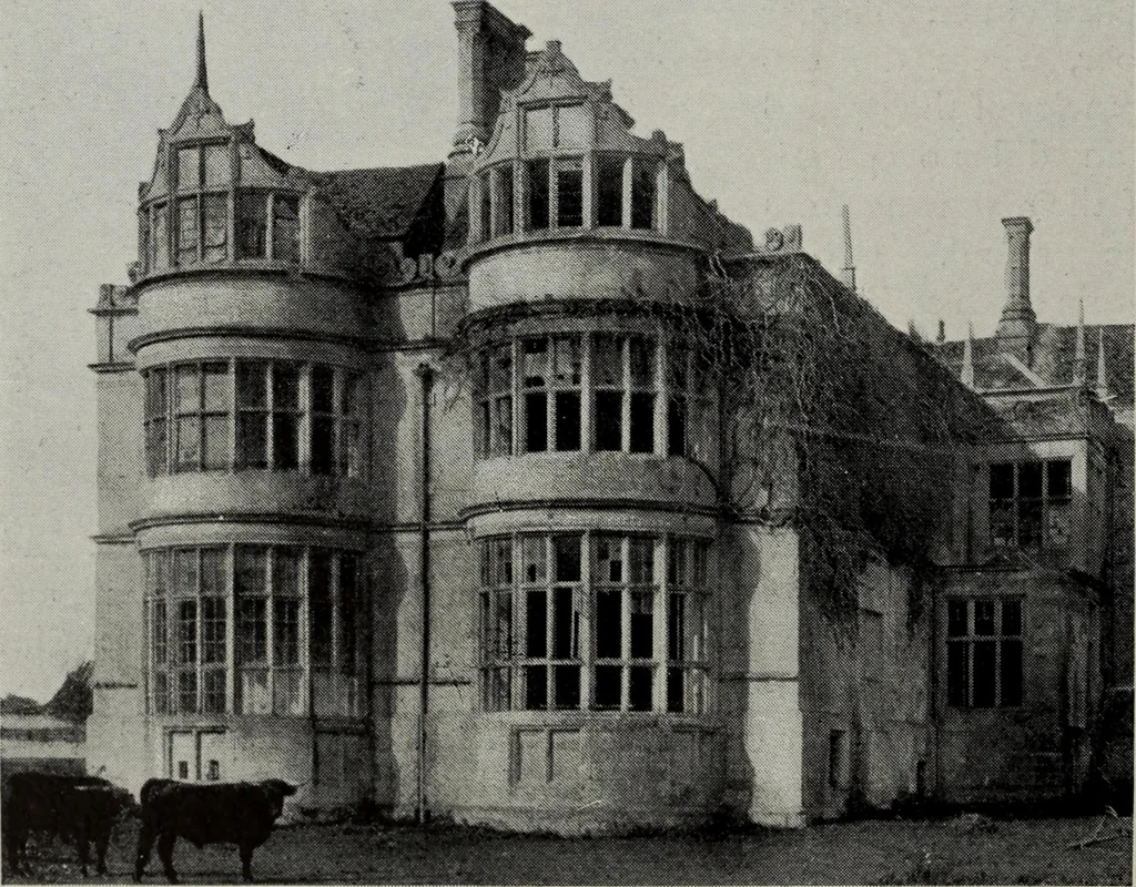 An illustration from Early renaissance architecture in England; a historical and descriptive account of the Tudor, Elizabethan, and Jacobean periods, 1500-1625, for the use of students and others, 1914, leaf 164