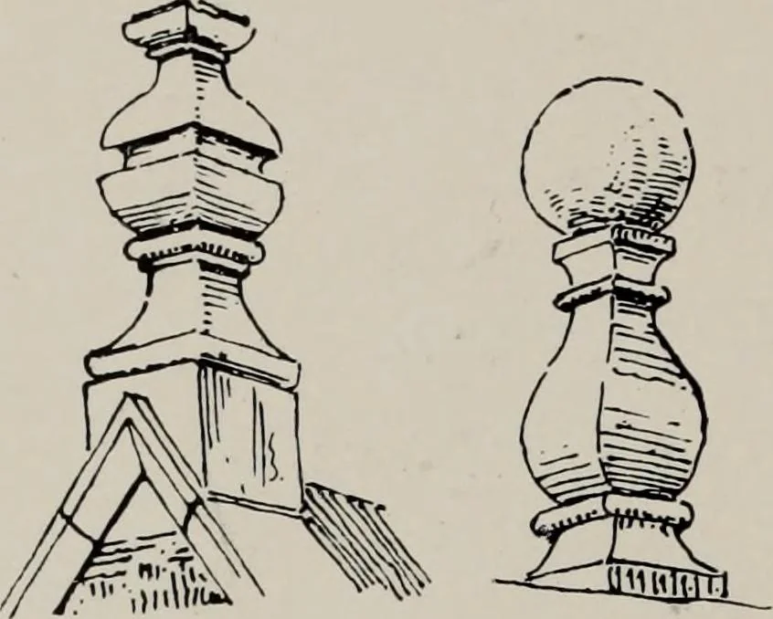 An illustration from Early renaissance architecture in England; a historical and descriptive account of the Tudor, Elizabethan, and Jacobean periods, 1500-1625, for the use of students and others, 1914, leaf 170