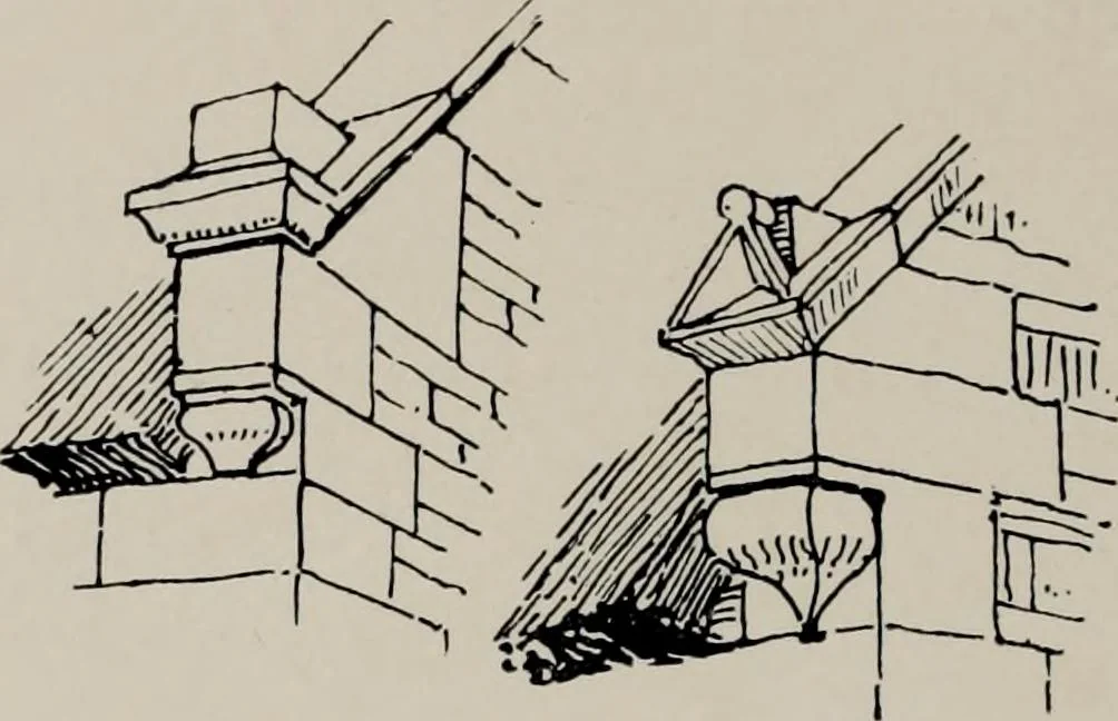 An illustration from Early renaissance architecture in England; a historical and descriptive account of the Tudor, Elizabethan, and Jacobean periods, 1500-1625, for the use of students and others, 1914, leaf 170