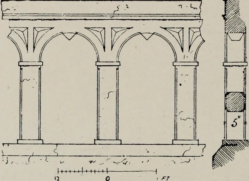 An illustration from Early renaissance architecture in England; a historical and descriptive account of the Tudor, Elizabethan, and Jacobean periods, 1500-1625, for the use of students and others, 1914, leaf 176