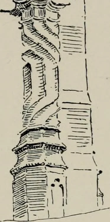 An illustration from Early renaissance architecture in England; a historical and descriptive account of the Tudor, Elizabethan, and Jacobean periods, 1500-1625, for the use of students and others, 1914, leaf 179