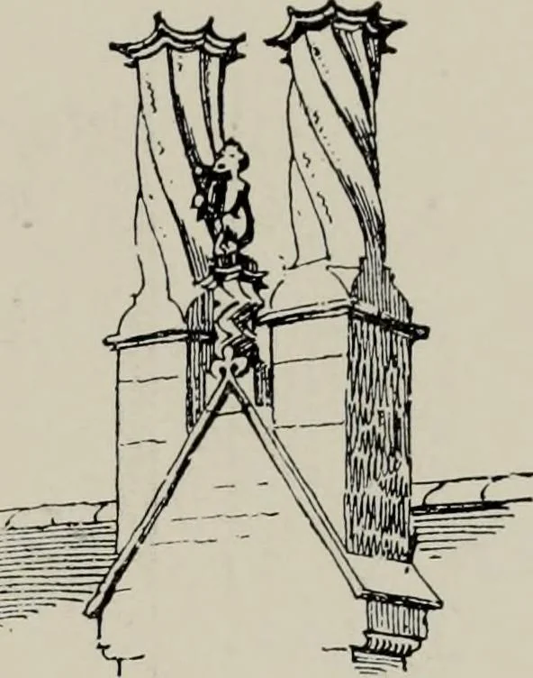 An illustration from Early renaissance architecture in England; a historical and descriptive account of the Tudor, Elizabethan, and Jacobean periods, 1500-1625, for the use of students and others, 1914, leaf 179