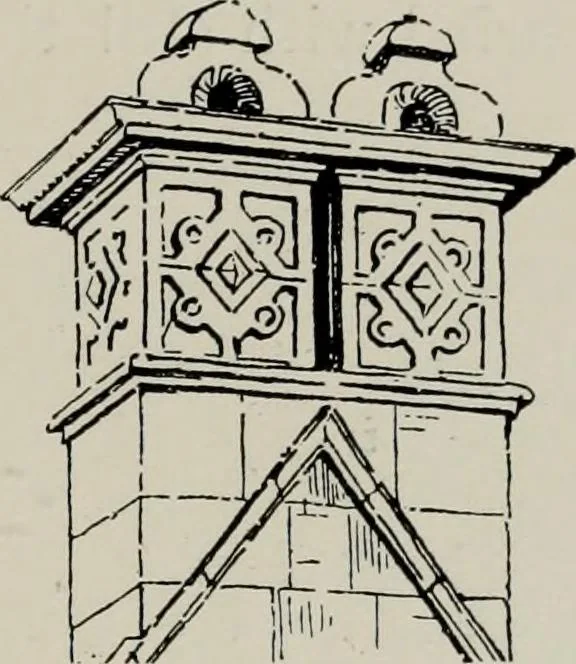 An illustration from Early renaissance architecture in England; a historical and descriptive account of the Tudor, Elizabethan, and Jacobean periods, 1500-1625, for the use of students and others, 1914, leaf 181