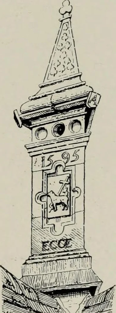 An illustration from Early renaissance architecture in England; a historical and descriptive account of the Tudor, Elizabethan, and Jacobean periods, 1500-1625, for the use of students and others, 1914, leaf 181