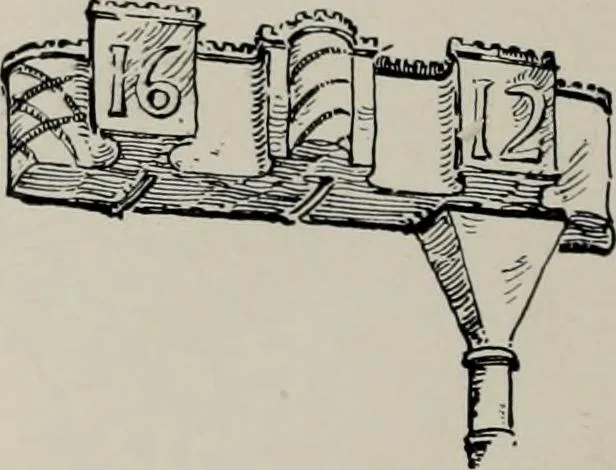 An illustration from Early renaissance architecture in England; a historical and descriptive account of the Tudor, Elizabethan, and Jacobean periods, 1500-1625, for the use of students and others, 1914, leaf 186