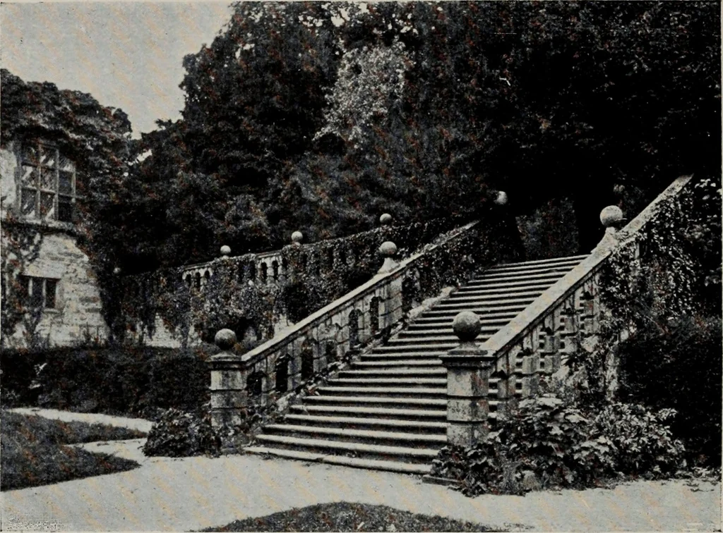 An illustration from Early renaissance architecture in England; a historical and descriptive account of the Tudor, Elizabethan, and Jacobean periods, 1500-1625, for the use of students and others, 1914, leaf 188