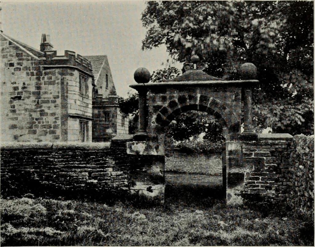 An illustration from Early renaissance architecture in England; a historical and descriptive account of the Tudor, Elizabethan, and Jacobean periods, 1500-1625, for the use of students and others, 1914, leaf 191