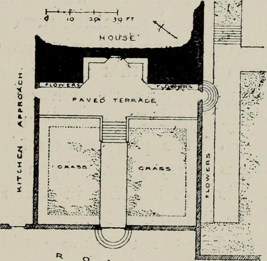 An illustration from Early renaissance architecture in England; a historical and descriptive account of the Tudor, Elizabethan, and Jacobean periods, 1500-1625, for the use of students and others, 1914, leaf 193