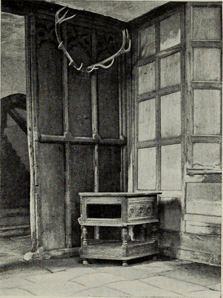 An illustration from Early renaissance architecture in England; a historical and descriptive account of the Tudor, Elizabethan, and Jacobean periods, 1500-1625, for the use of students and others, 1914, leaf 205