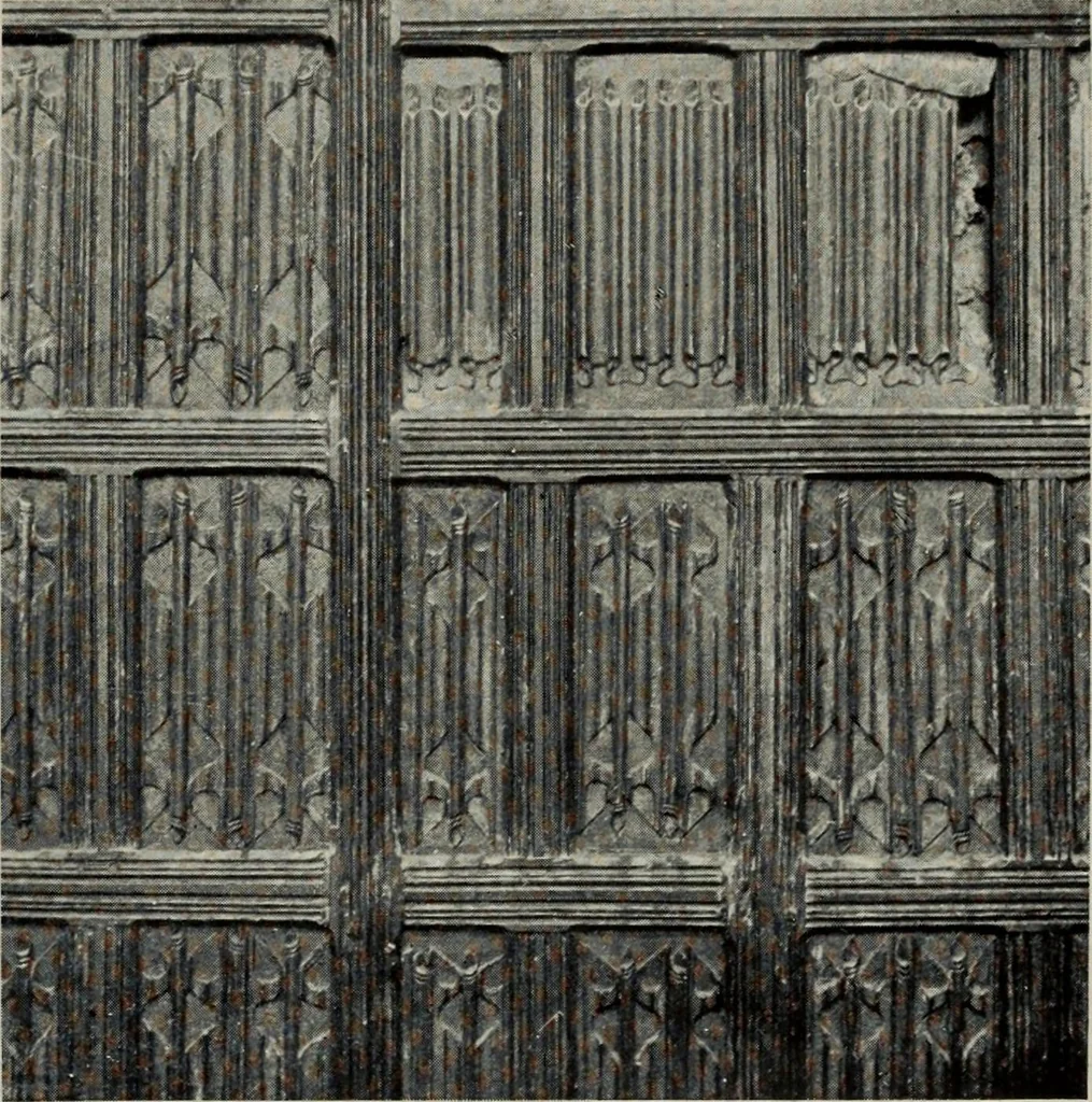 An illustration from Early renaissance architecture in England; a historical and descriptive account of the Tudor, Elizabethan, and Jacobean periods, 1500-1625, for the use of students and others, 1914, leaf 207
