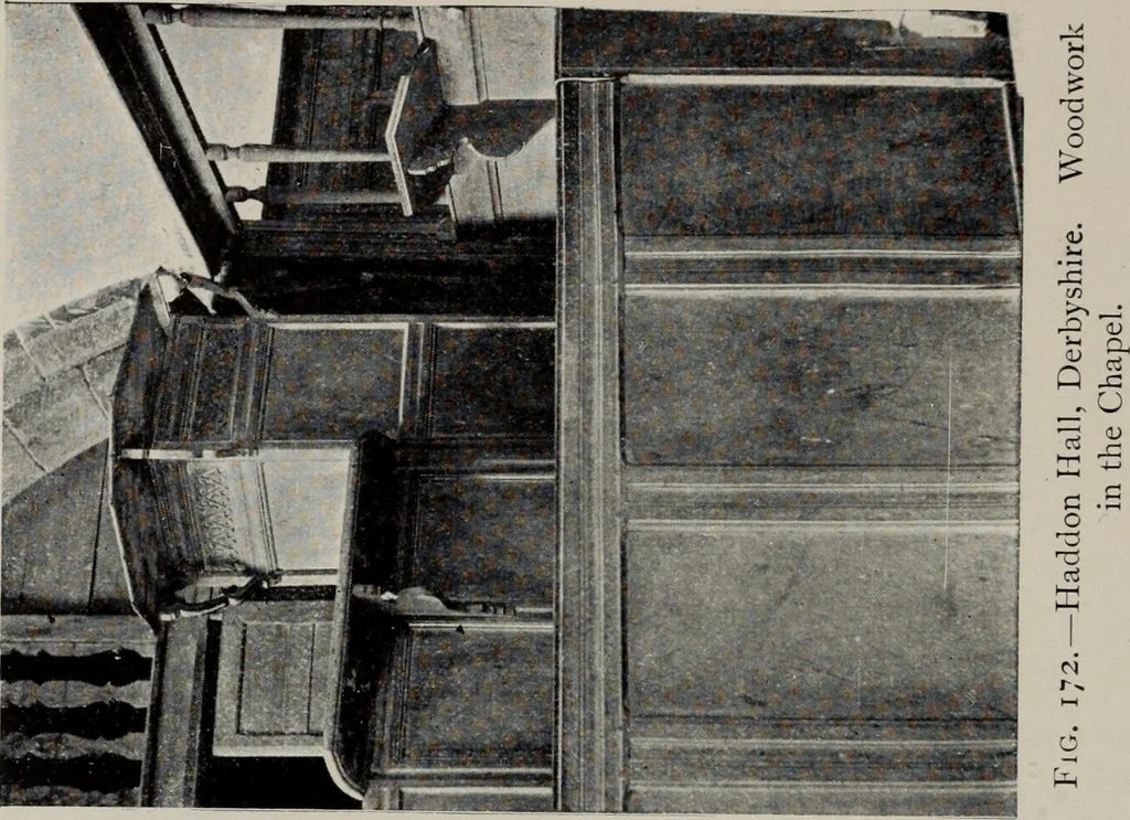 An illustration from Early renaissance architecture in England; a historical and descriptive account of the Tudor, Elizabethan, and Jacobean periods, 1500-1625, for the use of students and others, 1914, leaf 212