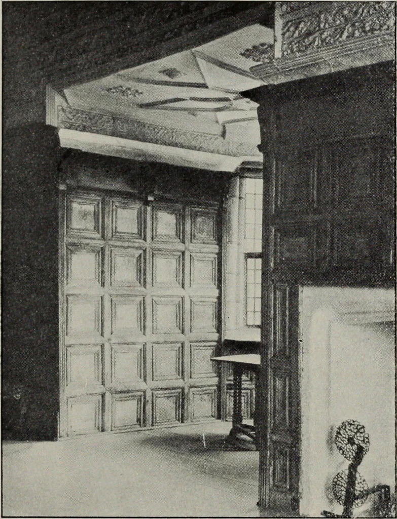 An illustration from Early renaissance architecture in England; a historical and descriptive account of the Tudor, Elizabethan, and Jacobean periods, 1500-1625, for the use of students and others, 1914, leaf 212