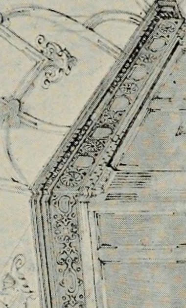 An illustration from Early renaissance architecture in England; a historical and descriptive account of the Tudor, Elizabethan, and Jacobean periods, 1500-1625, for the use of students and others, 1914, leaf 227