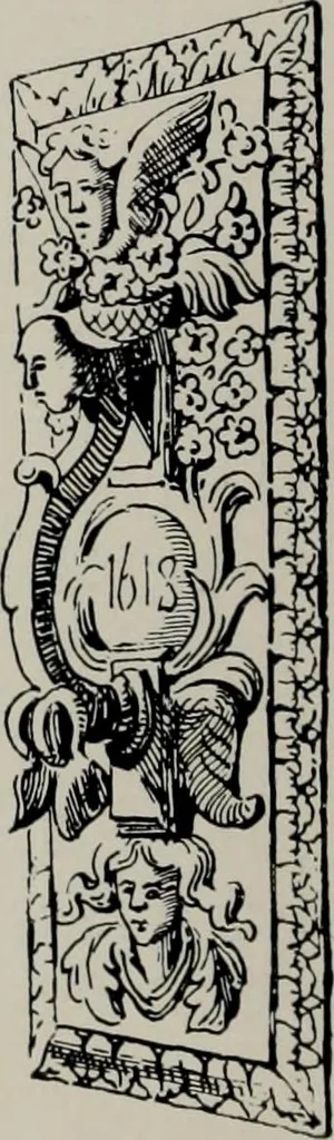 An illustration from Early renaissance architecture in England; a historical and descriptive account of the Tudor, Elizabethan, and Jacobean periods, 1500-1625, for the use of students and others, 1914, leaf 238