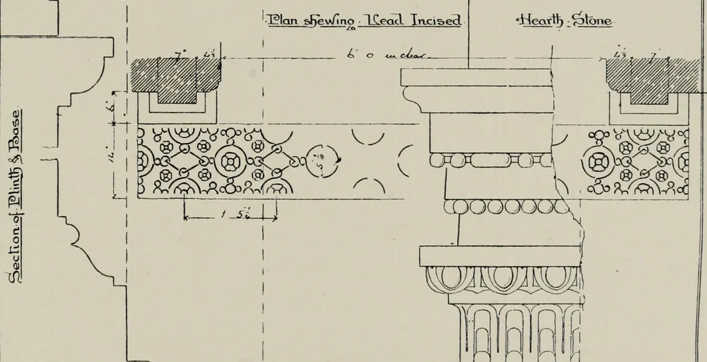 An illustration from Early renaissance architecture in England; a historical and descriptive account of the Tudor, Elizabethan, and Jacobean periods, 1500-1625, for the use of students and others, 1914, leaf 241