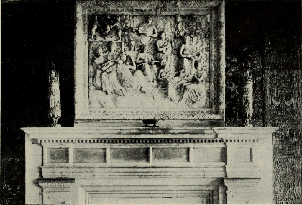 An illustration from Early renaissance architecture in England; a historical and descriptive account of the Tudor, Elizabethan, and Jacobean periods, 1500-1625, for the use of students and others, 1914, leaf 245