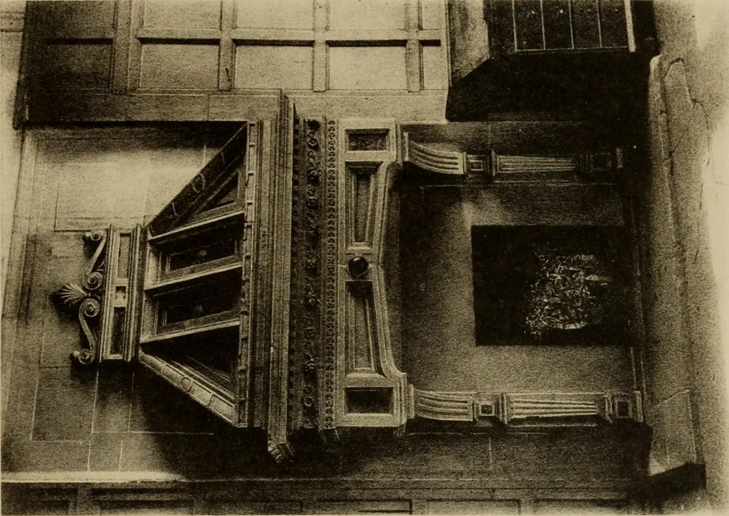 An illustration from Early renaissance architecture in England; a historical and descriptive account of the Tudor, Elizabethan, and Jacobean periods, 1500-1625, for the use of students and others, 1914, leaf 247