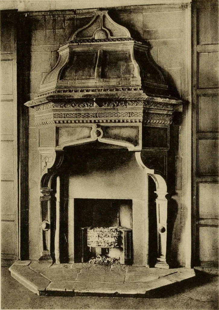 An illustration from Early renaissance architecture in England; a historical and descriptive account of the Tudor, Elizabethan, and Jacobean periods, 1500-1625, for the use of students and others, 1914, leaf 247