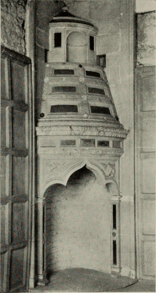 An illustration from Early renaissance architecture in England; a historical and descriptive account of the Tudor, Elizabethan, and Jacobean periods, 1500-1625, for the use of students and others, 1914, leaf 249