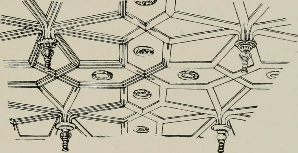 An illustration from Early renaissance architecture in England; a historical and descriptive account of the Tudor, Elizabethan, and Jacobean periods, 1500-1625, for the use of students and others, 1914, leaf 253