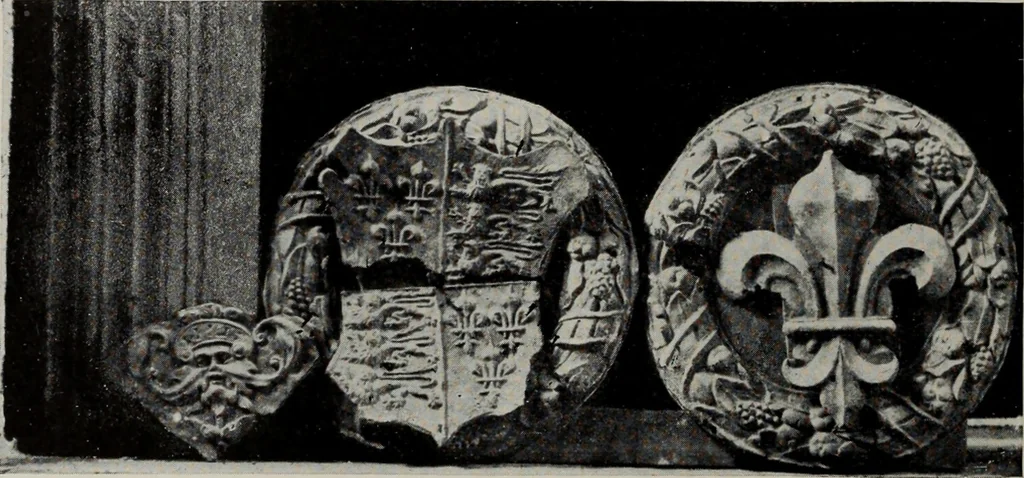 An illustration from Early renaissance architecture in England; a historical and descriptive account of the Tudor, Elizabethan, and Jacobean periods, 1500-1625, for the use of students and others, 1914, leaf 254