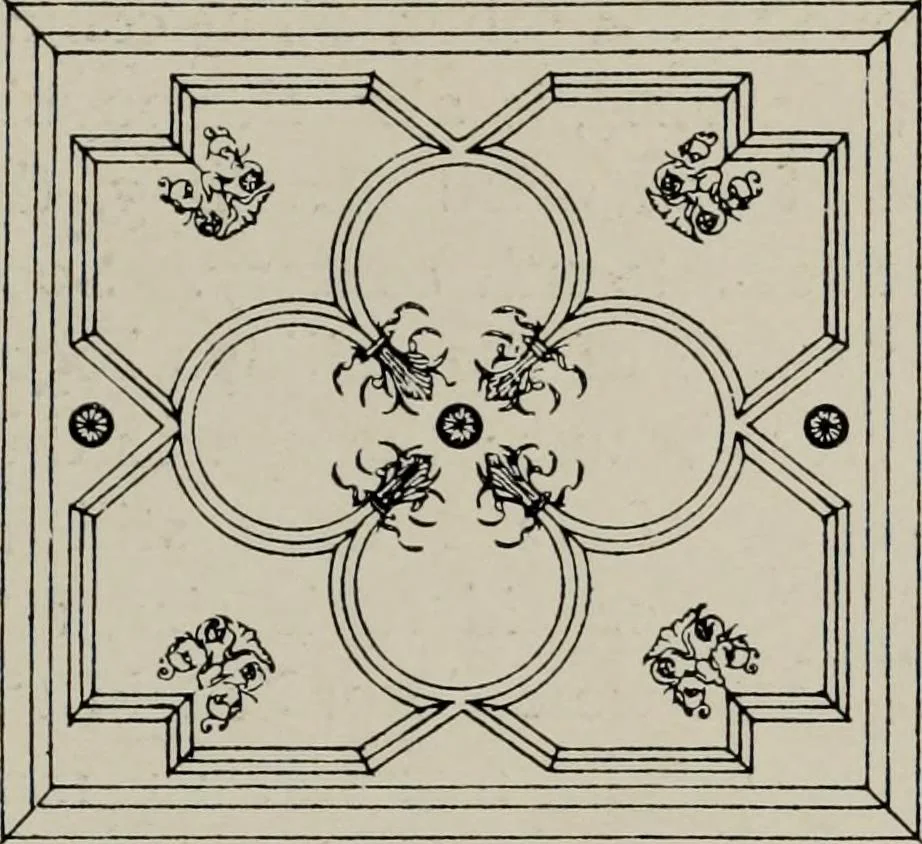 An illustration from Early renaissance architecture in England; a historical and descriptive account of the Tudor, Elizabethan, and Jacobean periods, 1500-1625, for the use of students and others, 1914, leaf 263
