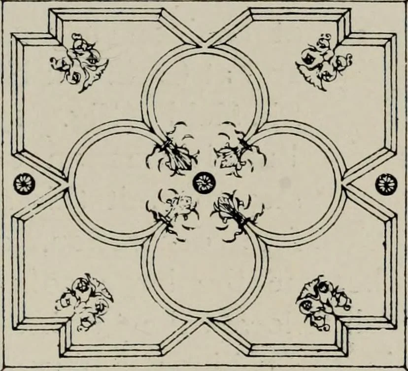 An illustration from Early renaissance architecture in England; a historical and descriptive account of the Tudor, Elizabethan, and Jacobean periods, 1500-1625, for the use of students and others, 1914, leaf 263