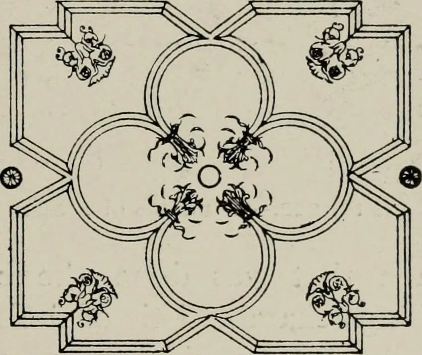 An illustration from Early renaissance architecture in England; a historical and descriptive account of the Tudor, Elizabethan, and Jacobean periods, 1500-1625, for the use of students and others, 1914, leaf 263