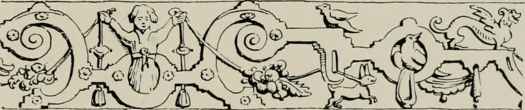 An illustration from Early renaissance architecture in England; a historical and descriptive account of the Tudor, Elizabethan, and Jacobean periods, 1500-1625, for the use of students and others, 1914, leaf 267