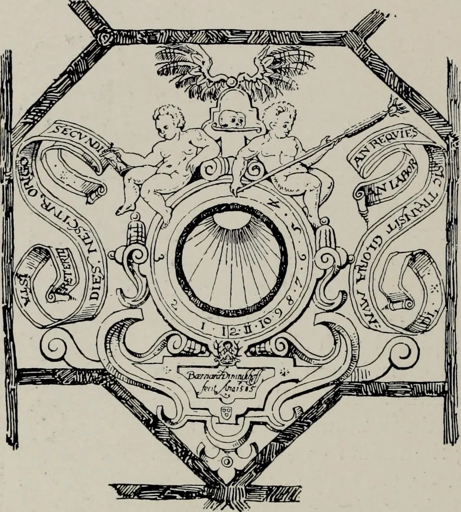An illustration from Early renaissance architecture in England; a historical and descriptive account of the Tudor, Elizabethan, and Jacobean periods, 1500-1625, for the use of students and others, 1914, leaf 290