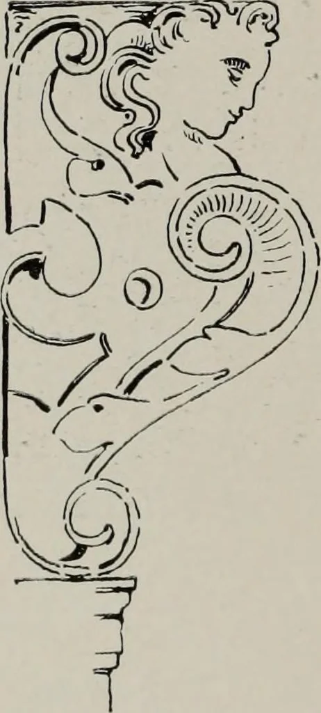 An illustration from Early renaissance architecture in England; a historical and descriptive account of the Tudor, Elizabethan, and Jacobean periods, 1500-1625, for the use of students and others, 1914, leaf 300