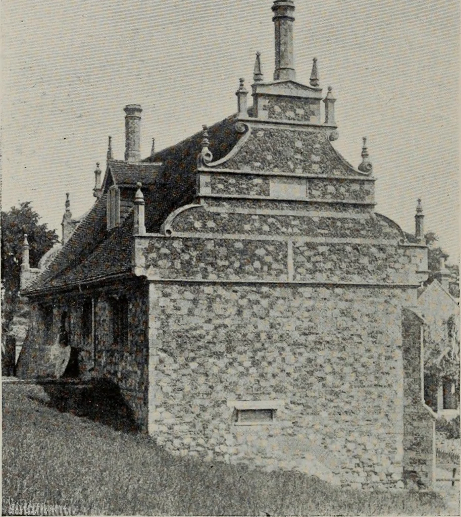 An illustration from Early renaissance architecture in England; a historical and descriptive account of the Tudor, Elizabethan, and Jacobean periods, 1500-1625, for the use of students and others, 1914, leaf 308