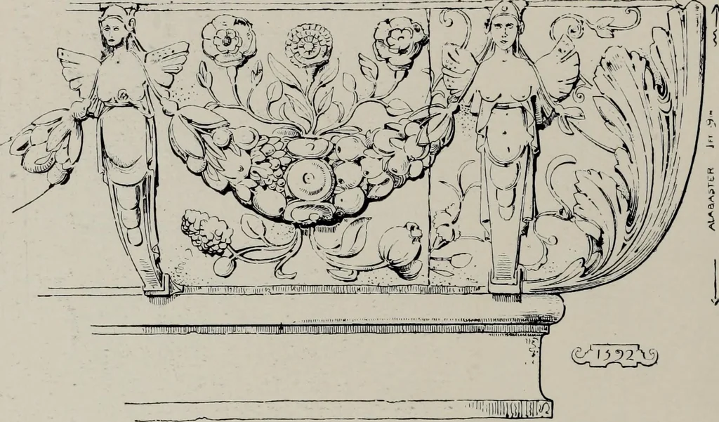 An illustration from Early renaissance architecture in England; a historical and descriptive account of the Tudor, Elizabethan, and Jacobean periods, 1500-1625, for the use of students and others, 1914, leaf 312