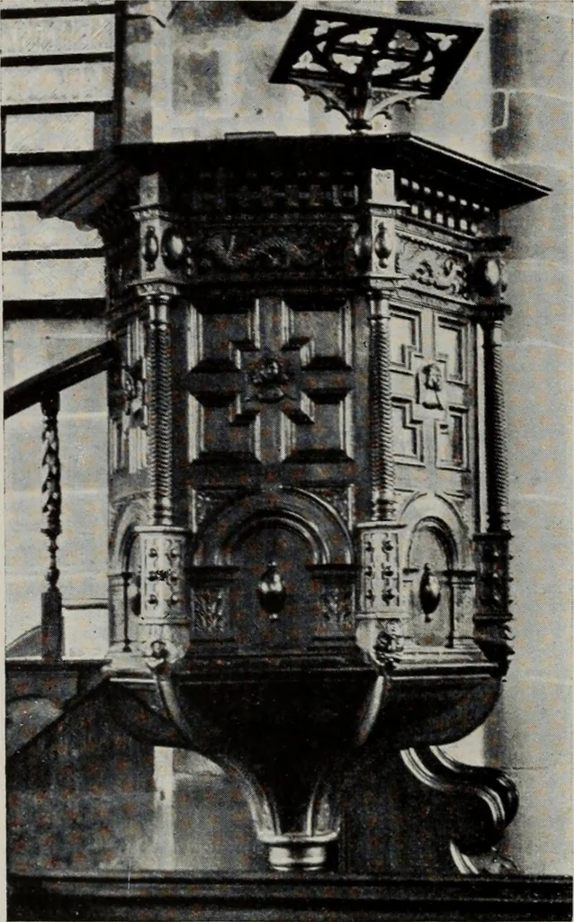 An illustration from Early renaissance architecture in England; a historical and descriptive account of the Tudor, Elizabethan, and Jacobean periods, 1500-1625, for the use of students and others, 1914, leaf 320
