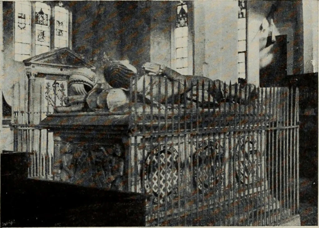 An illustration from Early renaissance architecture in England; a historical and descriptive account of the Tudor, Elizabethan, and Jacobean periods, 1500-1625, for the use of students and others, 1914, leaf 43