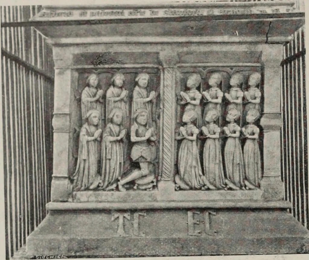 An illustration from Early renaissance architecture in England; a historical and descriptive account of the Tudor, Elizabethan, and Jacobean periods, 1500-1625, for the use of students and others, 1914, leaf 44