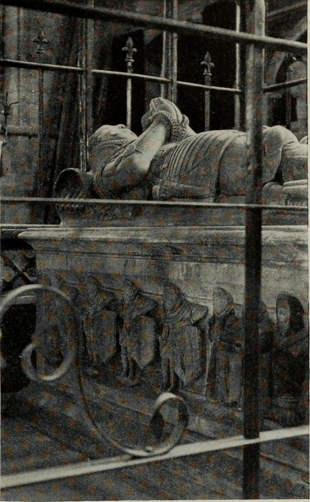 An illustration from Early renaissance architecture in England; a historical and descriptive account of the Tudor, Elizabethan, and Jacobean periods, 1500-1625, for the use of students and others, 1914, leaf 45