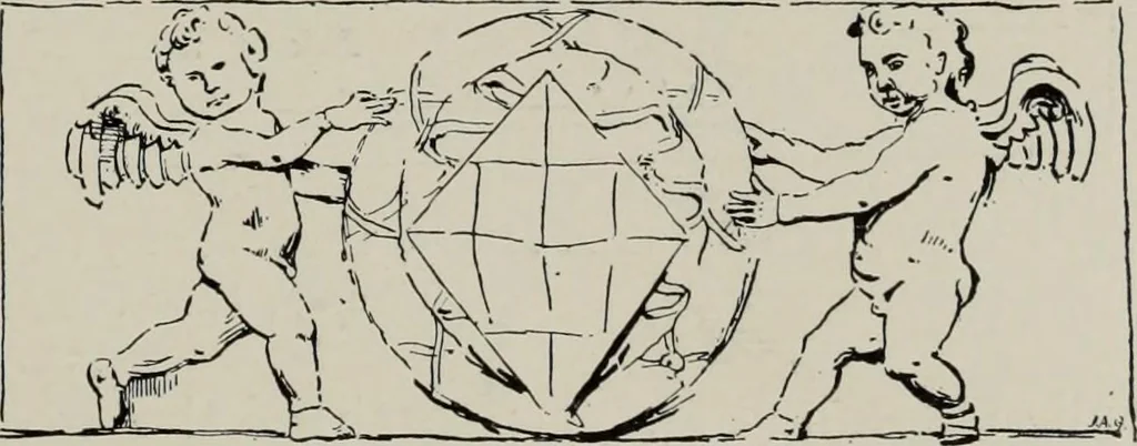An illustration from Early renaissance architecture in England; a historical and descriptive account of the Tudor, Elizabethan, and Jacobean periods, 1500-1625, for the use of students and others, 1914, leaf 45