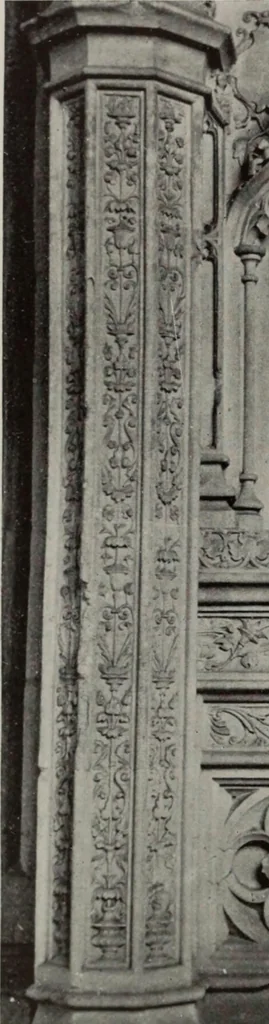 An illustration from Early renaissance architecture in England; a historical and descriptive account of the Tudor, Elizabethan, and Jacobean periods, 1500-1625, for the use of students and others, 1914, leaf 50