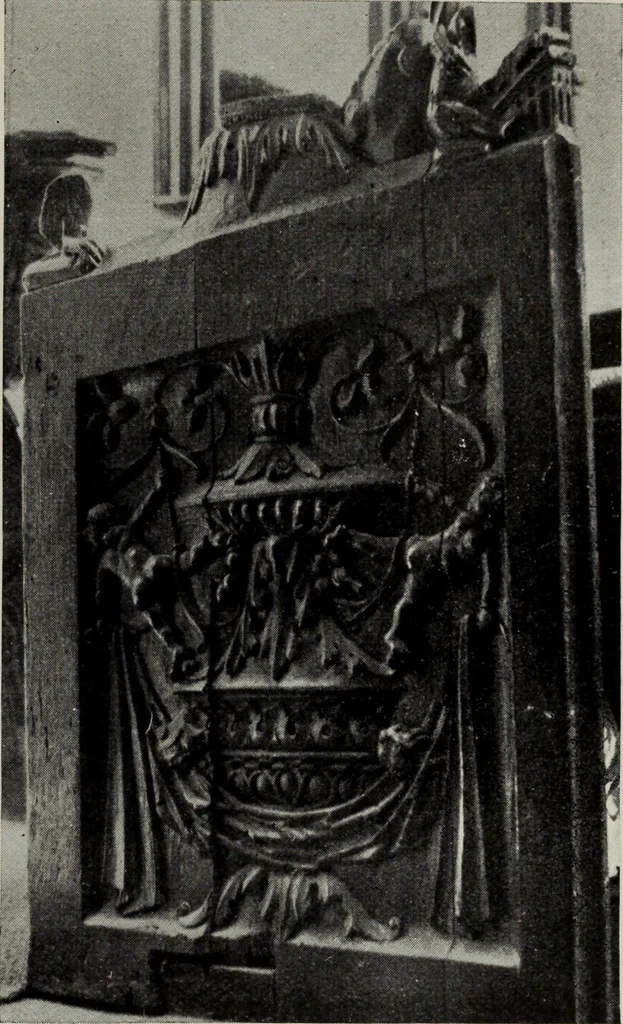 An illustration from Early renaissance architecture in England; a historical and descriptive account of the Tudor, Elizabethan, and Jacobean periods, 1500-1625, for the use of students and others, 1914, leaf 51