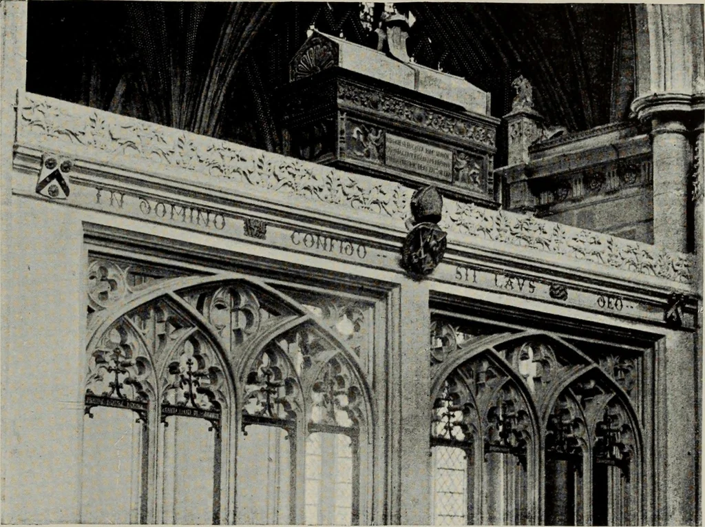 An illustration from Early renaissance architecture in England; a historical and descriptive account of the Tudor, Elizabethan, and Jacobean periods, 1500-1625, for the use of students and others, 1914, leaf 53
