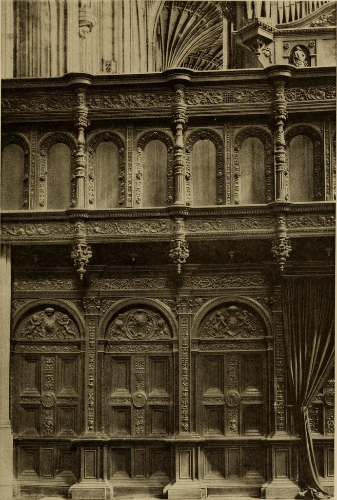 An illustration from Early renaissance architecture in England; a historical and descriptive account of the Tudor, Elizabethan, and Jacobean periods, 1500-1625, for the use of students and others, 1914, leaf 61