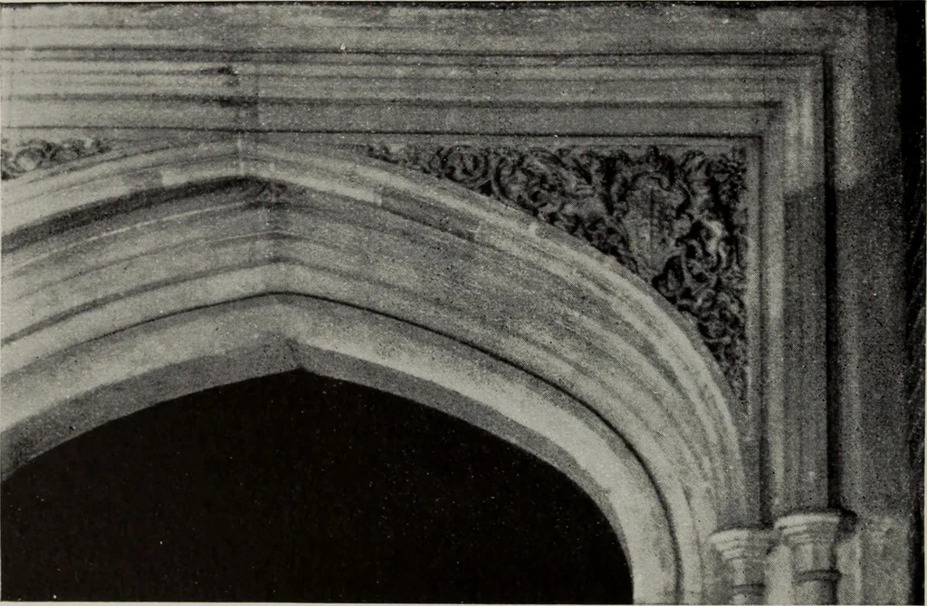 An illustration from Early renaissance architecture in England; a historical and descriptive account of the Tudor, Elizabethan, and Jacobean periods, 1500-1625, for the use of students and others, 1914, leaf 64