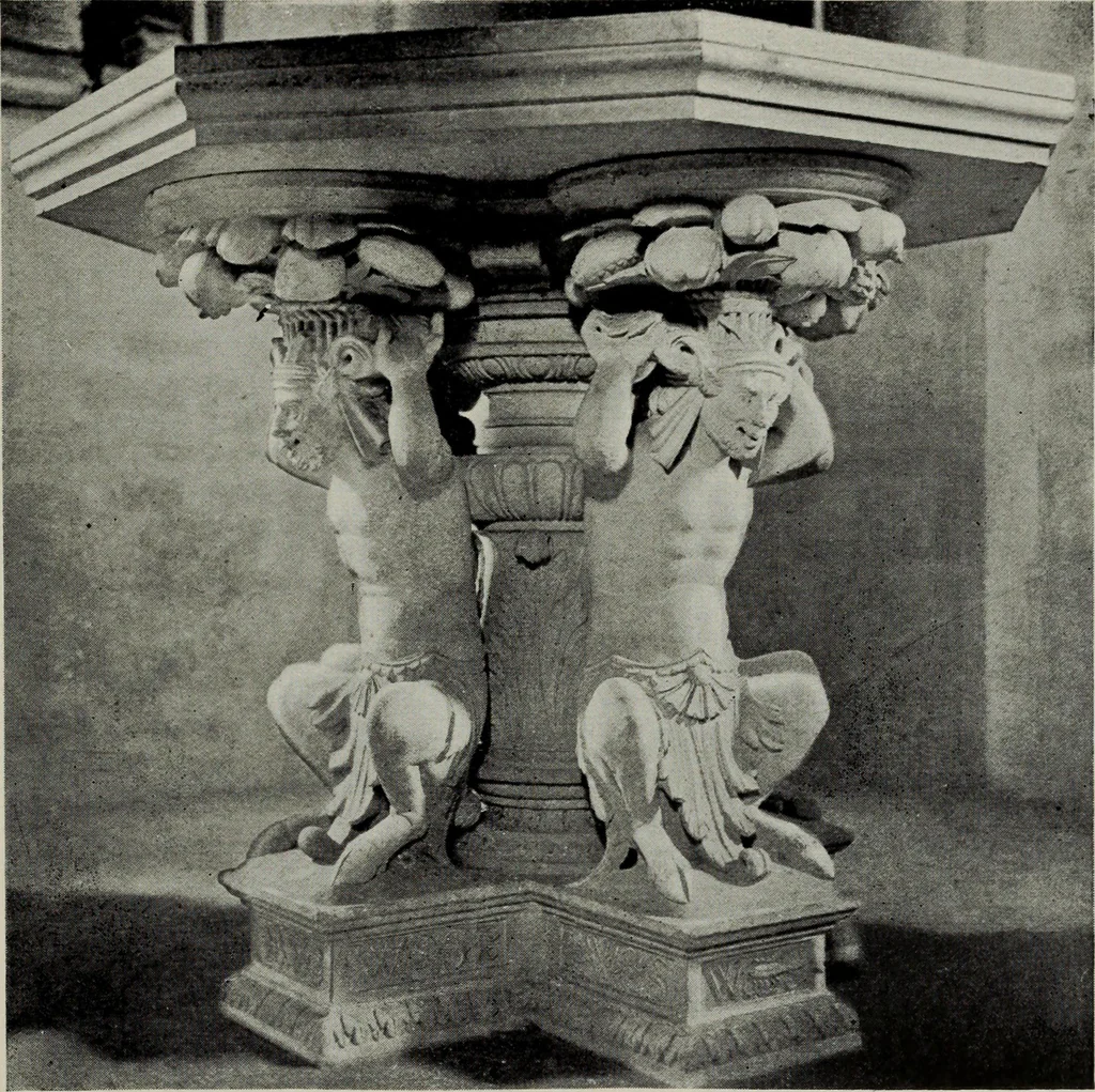 An illustration from Early renaissance architecture in England; a historical and descriptive account of the Tudor, Elizabethan, and Jacobean periods, 1500-1625, for the use of students and others, 1914, leaf 67