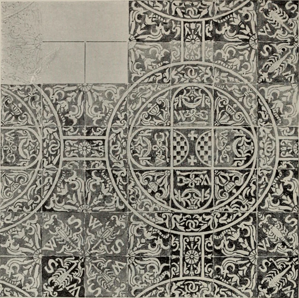 An illustration from Early renaissance architecture in England; a historical and descriptive account of the Tudor, Elizabethan, and Jacobean periods, 1500-1625, for the use of students and others, 1914, leaf 70